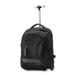 Trolley que se converte em mochila de poliéster 300D para PC 17” cor preto primeira vista de uso