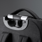 Trolley que se converte em mochila de poliéster 300D para PC 17” cor preto vista detalhe 1
