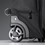 Trolley que se converte em mochila de poliéster 300D para PC 17” cor preto vista detalhe 3