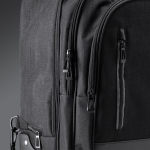 Trolley que se converte em mochila de poliéster 300D para PC 17” cor preto vista detalhe 4