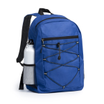 Mochila desportiva de poliéster 600D com fecho de correr frontal cor vermelho vista detalhe 3