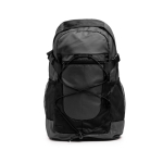 Mochila desportiva de nylon com bolsos laterais de rede cor preto segunda vista