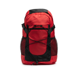 Mochila desportiva de nylon com bolsos laterais de rede cor vermelho segunda vista
