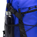 Mochila desportiva de nylon com bolsos laterais de rede cor vermelho vista detalhe 4