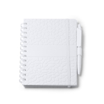 Caderno de extrato de pedra com capa dura, folhas A5 pautadas cor branco segunda vista