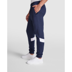 Calças desportivas de poliéster 240 g/m2 Roly Direct Rodas cor azul-marinho sétima visto de uso