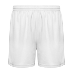 Calções desportivos sem cuecas interiores 140 g/m2 Roly Direct Player cor branco segunda vista