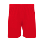 Calções desportivos de poliéster 140 g/m2 Roly Direct Dortmund cor vermelho segunda vista