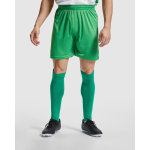 Calções desportivos de poliéster 140 g/m2 Roly Direct Dortmund cor verde primeira vista de uso