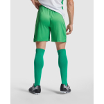 Calções desportivos de poliéster 140 g/m2 Roly Direct Dortmund cor verde quarta vista de uso