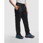 Calças de trabalho com elastano para mulher 250 g/m2 Roly Daily Stretch cor preto terceira vista de uso