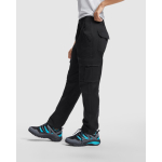 Calças de trabalho com elastano para mulher 250 g/m2 Roly Daily Stretch cor preto quinta vista de uso