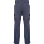 Calças compridas unissexo multibolsos contraste 250 g/m2 Roly Trooper cor preto segunda vista