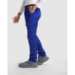 Calças de trabalho de poliéster e algodão 240 g/m2 Roly Daily cor azul petróleo quinta vista de uso