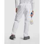 Calças de trabalho de poliéster e algodão de corte direito 210 g/m2 Roly Pintor cor branco quarta vista de uso