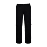 Calças de trabalho com bolsos de poliéster e algodão 245 g/m2 Roly Protect cor preto segunda vista