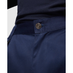 Calças de trabalho com bolsos de poliéster e algodão 245 g/m2 Roly Protect cor azul-marinho vista detalhe 4