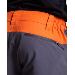Calças unissexo caminhada com presilhas para cinto 130 g/m2 Roly Direct Bonati cor cor-de-laranja vista detalhe 2