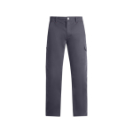 Calças de trabalho de algodão e elastano para homem 300 g/m2 Roly Fonta cor cinzento topo segunda vista
