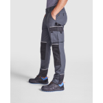 Calças de trabalho, multibolsos com elastano 260 g/m2 Roly Wall cor preto quarta vista de uso