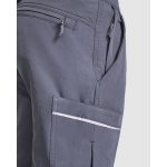 Calças de trabalho, multibolsos com elastano 260 g/m2 Roly Wall cor preto vista detalhe 3