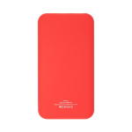 Powerbank bicolor com indicador luminoso de carga 10 000 mAh cor vermelho segunda vista
