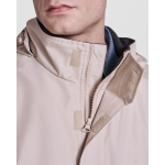 Parka de poliéster reciclado impermeável 400 g/m2 Roly Direct America cor areia vista detalhe 1