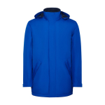 Parka de poliéster reciclado impermeável 400 g/m2 Roly Direct America cor azul real segunda vista