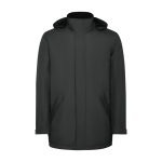 Parka de poliéster reciclado impermeável 400 g/m2 Roly Direct America cor cinzento topo segunda vista