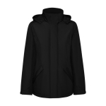 Parka de poliéster reciclado para mulher 400 g/m2 Roly Direct America cor preto segunda vista