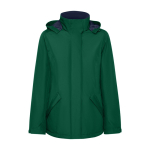 Parka de poliéster reciclado para mulher 400 g/m2 Roly Direct America cor verde garrafa segunda vista