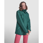 Parka de poliéster reciclado para mulher 400 g/m2 Roly Direct America cor azul-marinho quarta vista de uso