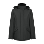 Parka de poliéster reciclado para mulher 400 g/m2 Roly Direct America cor cinzento topo segunda vista
