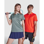 Polo técnico de manga curta, poliéster reciclado 125 g/m2 Roly Direct Tormo cor cor-de-laranja escuro quinta vista de uso