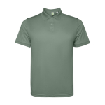 Polo técnico de manga curta, poliéster reciclado 125 g/m2 Roly Direct Tormo cor verde oliva segunda vista