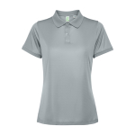 Polo técnico de poliéster reciclado para mulher 125 g/m2 Roly Direct Tormo cor cinzento segunda vista