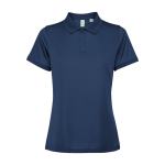 Polo técnico de poliéster reciclado para mulher 125 g/m2 Roly Direct Tormo cor azul-marinho segunda vista