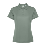 Polo técnico de poliéster reciclado para mulher 125 g/m2 Roly Direct Tormo cor verde oliva segunda vista
