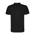 Polo técnico de manga curta de poliéster piqué 150 g/m2 Roly Direct Monzha cor preto segunda vista