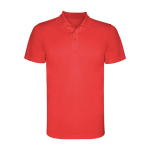Polo técnico de manga curta de poliéster piqué 150 g/m2 Roly Direct Monzha cor vermelho segunda vista