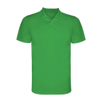 Polo técnico de manga curta de poliéster piqué 150 g/m2 Roly Direct Monzha cor verde segunda vista