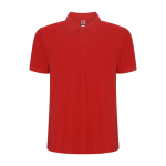 Polo de manga curta de malha piqué 220 g/m2 Roly Direct Pegaso Premium cor vermelho segunda vista