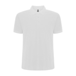 Polo de manga curta de malha piqué 220 g/m2 Roly Direct Pegaso Premium cor branco segunda vista