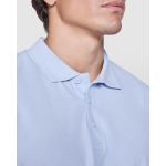 Polo de manga curta de malha piqué 220 g/m2 Roly Direct Pegaso Premium cor branco vista detalhe 1
