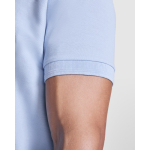 Polo de manga curta de malha piqué 220 g/m2 Roly Direct Pegaso Premium cor branco vista detalhe 2