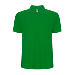 Polo de manga curta de malha piqué 220 g/m2 Roly Direct Pegaso Premium cor verde bosque segunda vista