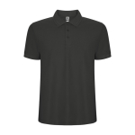 Polo de manga curta de malha piqué 220 g/m2 Roly Direct Pegaso Premium cor cinzento topo segunda vista