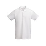 Polo de manga curta de algodão orgânico 210 g/m2 Roly Direct Prince cor branco segunda vista