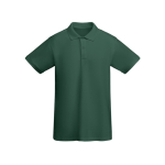 Polo de manga curta de algodão orgânico 210 g/m2 Roly Direct Prince cor verde garrafa segunda vista