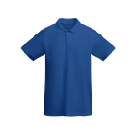 Polo de manga curta de algodão orgânico 210 g/m2 Roly Direct Prince cor azul real segunda vista